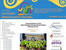 Tablet Screenshot of gatewaydragonboat.org